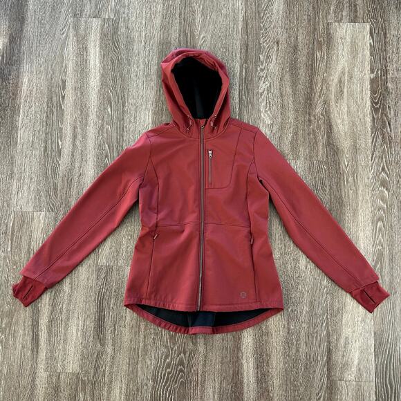 Mondetta Outdoor Project Adventure Dark Orchid Jacket Hooded Softshell S/P VGUC - Picture 1 of 13